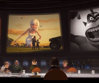 Scène du film Monsters vs. Aliens