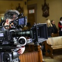 Sur le plateau du film La passion d'Augustine