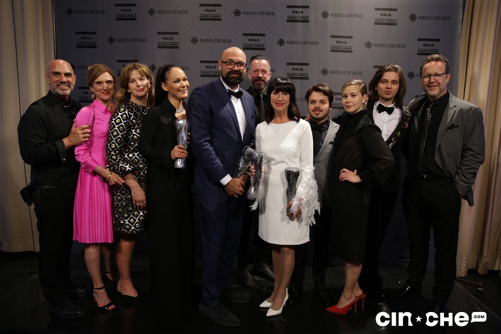 Dans la salle de presse du Gala Québec Cinéma 2019