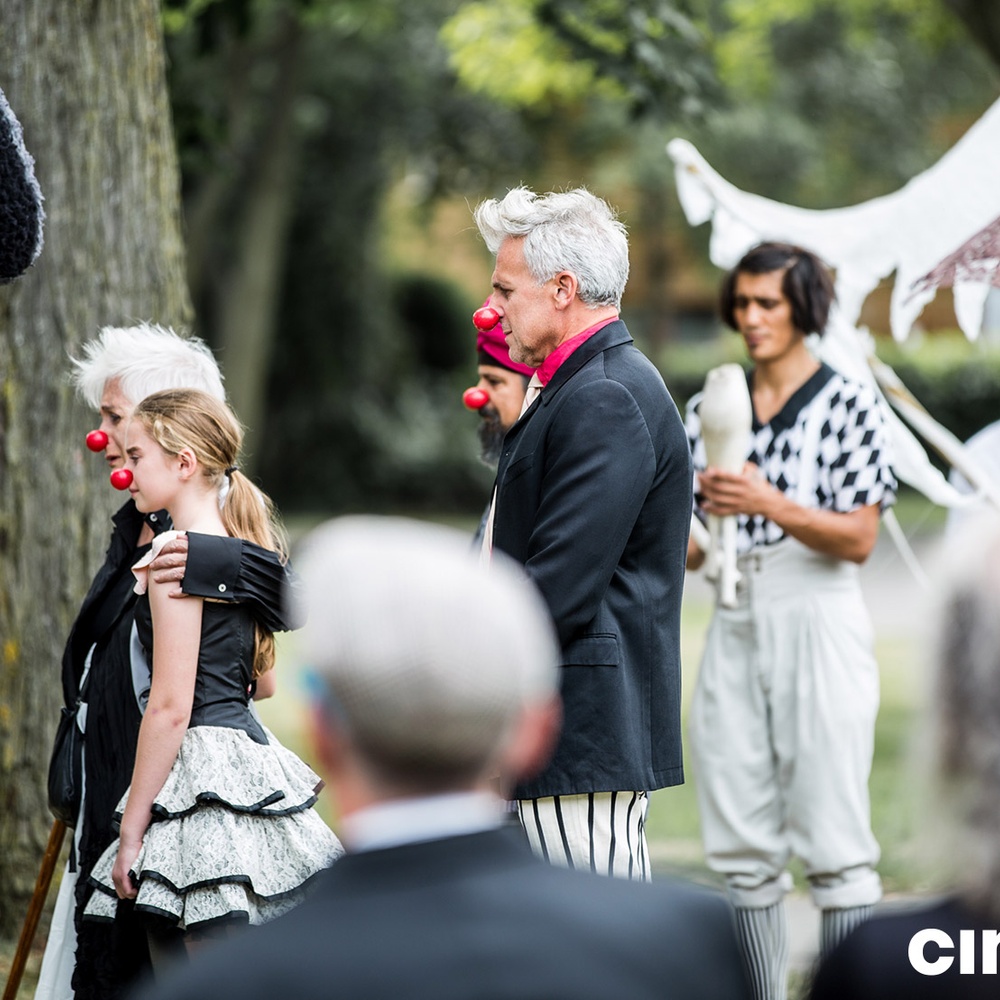 Sur le plateau du film Mon cirque à moi