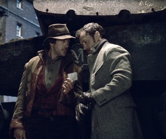 Une scène du film Sherlock Holmes: A Game of Shadows