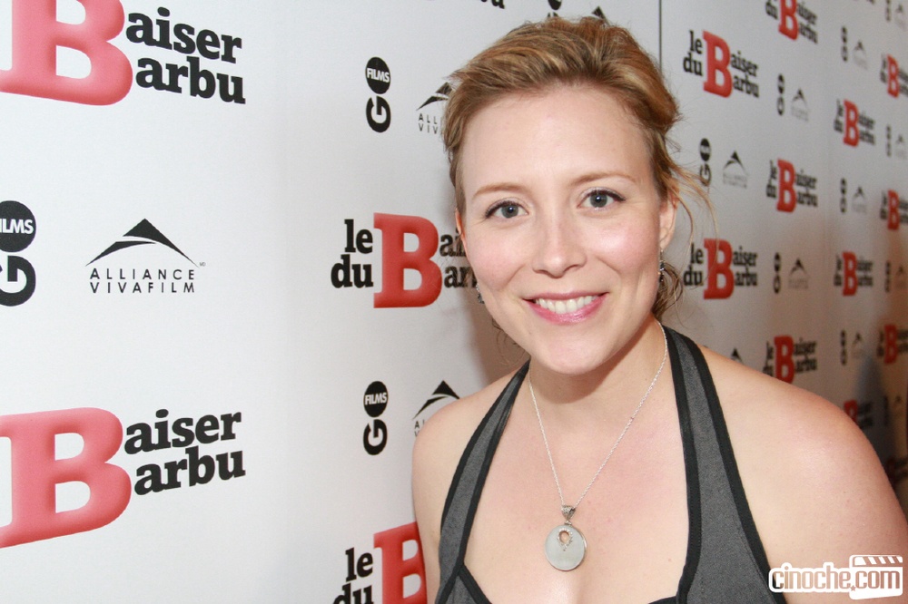Sur le tapis rouge du film Le baiser du barbu