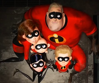 Une scène du film Incredibles 2