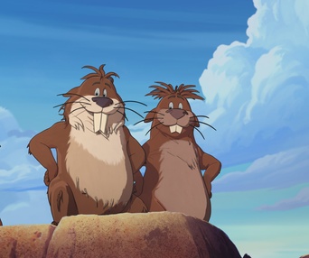 Une scène du film Yakari, la grande aventure