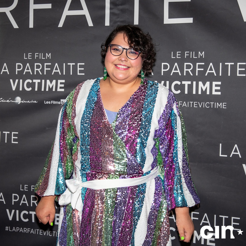 Sur le tapis rouge du film La parfaite victime