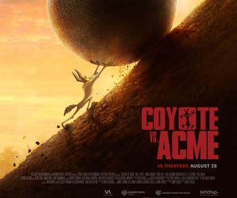 Affiche en anglais de Coyote vs. Acme