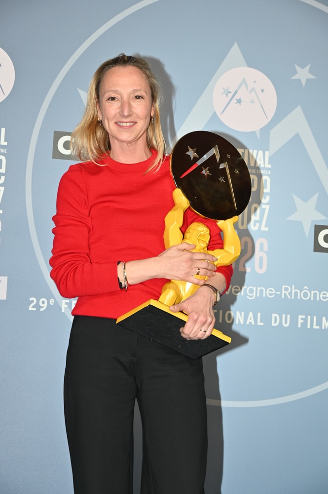 Audrey Lamy et son prix Izère.