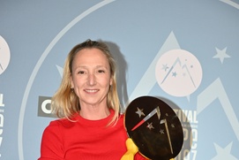 Audrey Lamy et son prix Izère.