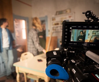 Visite de plateau du film Hantée d'India Desjardins