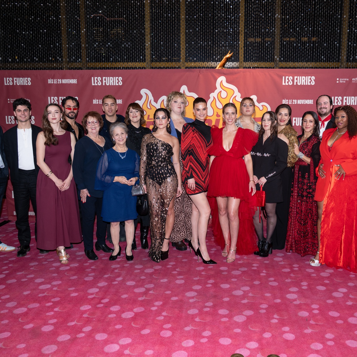Tapis rouge de la première du film Les Furies