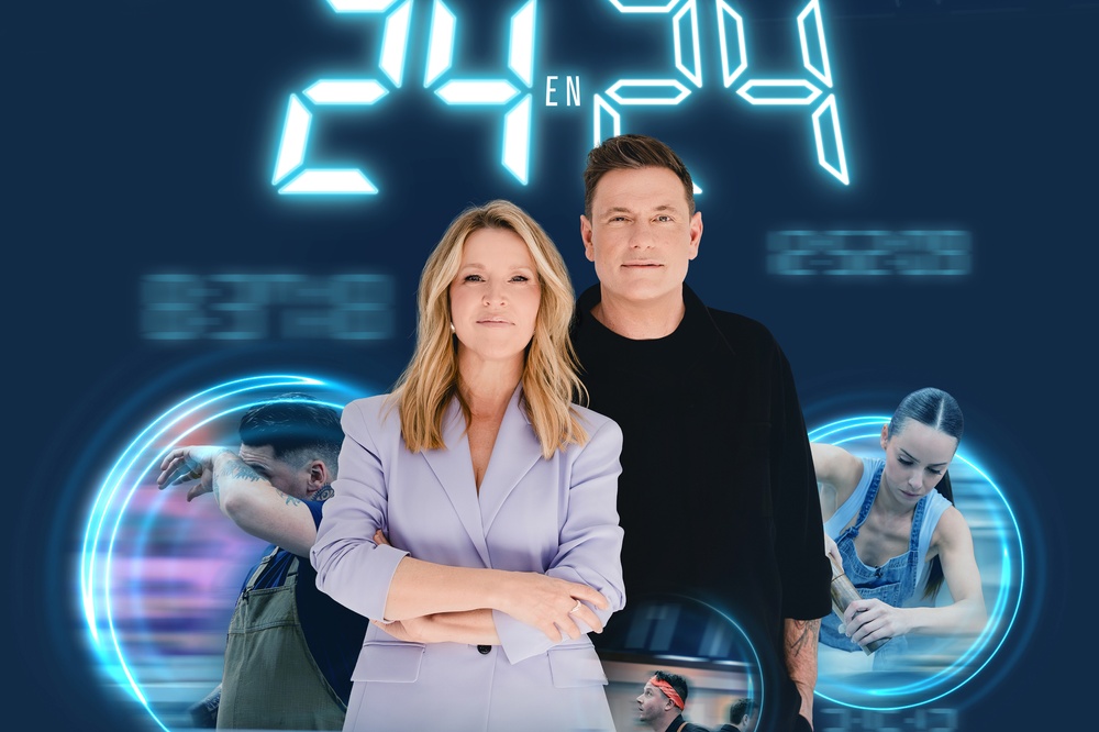 Sur la photo : Chuck Hughes et Julie Bélanger