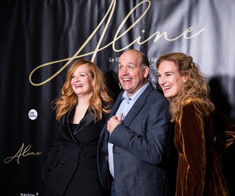 Tapis rouge du film Aline