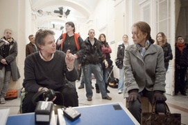 Sur le plateau du film The Debt Sur le plateau du film The Debt