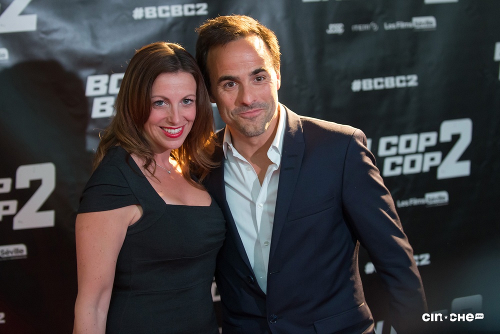 Sur le tapis rouge du film Bon Cop Bad Cop 2