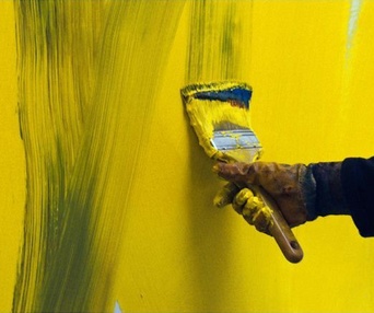 Une scène du film Gerhard Richter Painting