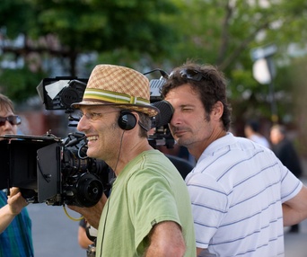 Sur le plateau du film L'empire Bossé
