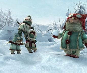 Une scène du film La guerre des tuques 3D