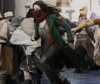 Une scène du film Mortal Engines