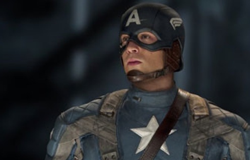 Chris Evans dans le rôle de Captain America