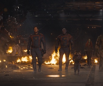 Une scène du film Guardians of the Galaxy Vol. 3