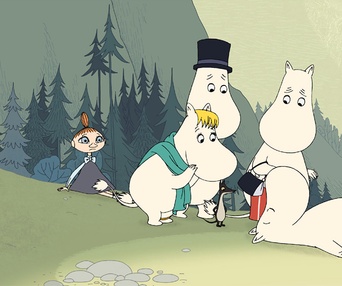 Une scène du film Les moomins sur la riviera