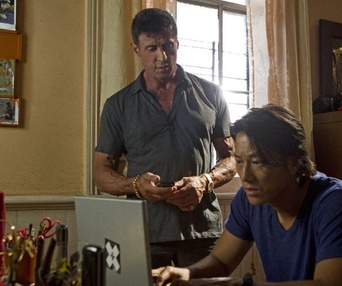 Une scène du film Bullet to the Head