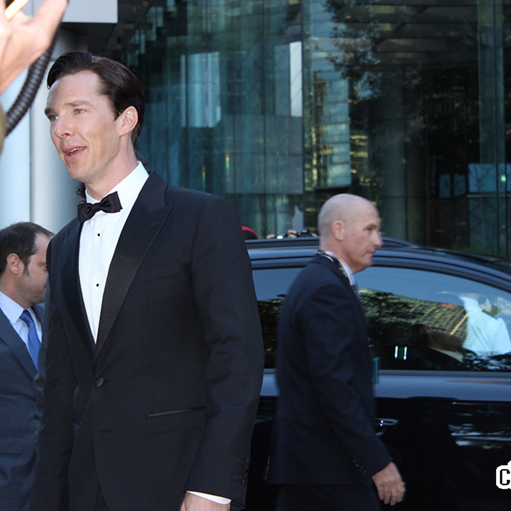 Sur le tapis rouge du film The Fifth Estate