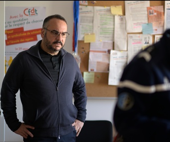 Une scène du film La syndicaliste