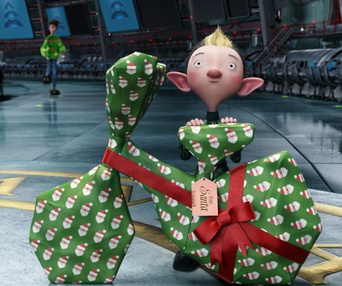 Une scène du film Arthur Christmas