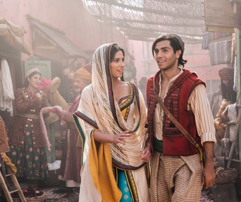 Une scène du film Aladdin