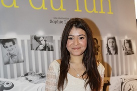 Sur le tapis rouge du film Charlotte a du fun