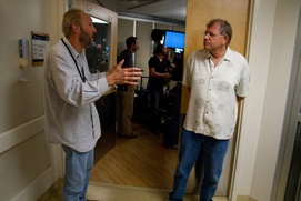 Sur le plateau du film Flight