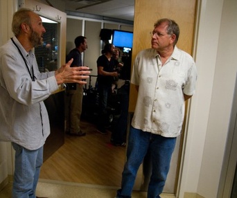 Sur le plateau du film Flight