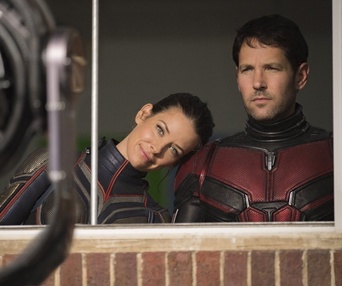 Sur le plateau du film Ant-Man and the Wasp