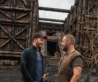 Sur le plateau du film Noah