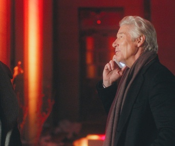 Une scène du film The Dinner