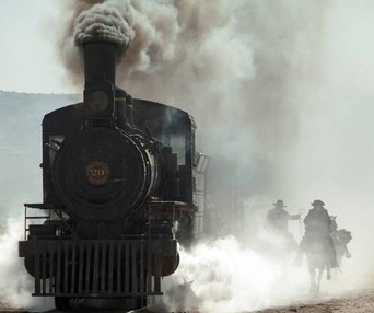 Une scène du film The Lone Ranger