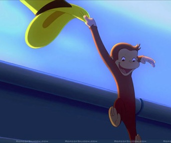 Scène du film George le petit curieux