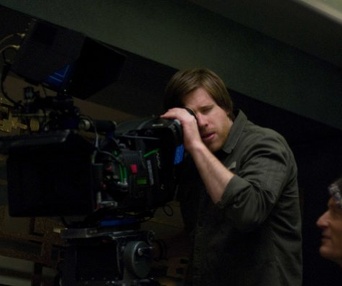 Michael Spierig sur le plateau du film Daybreakers