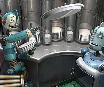 Scène du film Robots