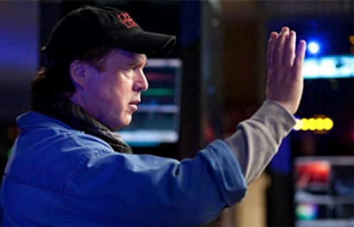 Brad Bird sur le plateau du film Mission: Impossible - Ghost Protocol