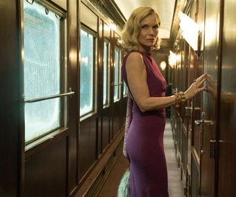 Une scène du film Murder on the Orient Express