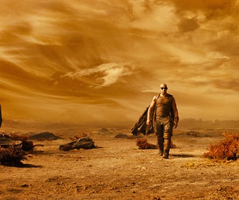 Une scène du film Riddick