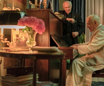 Une scène du film The Two Popes