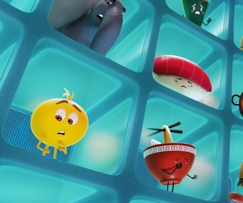 Une scène du film Émoji le film