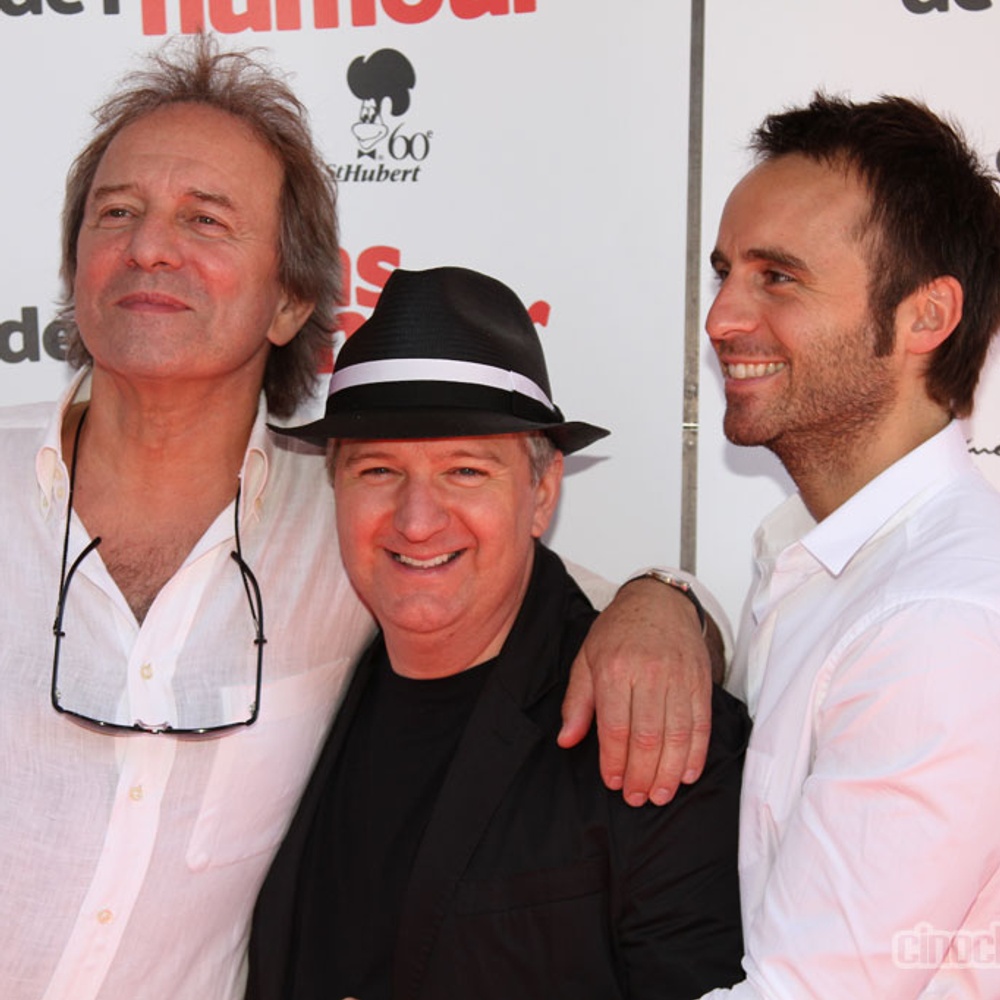 Sur le tapis rouge du film Le sens de l'humour