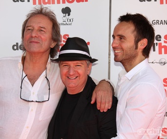 Sur le tapis rouge du film Le sens de l'humour