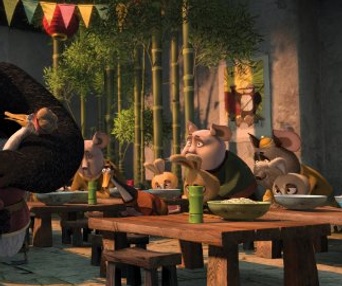 Une scène du film Kung Fu Panda 2