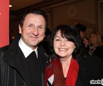 Sur le tapis rouge du film En terrains connus