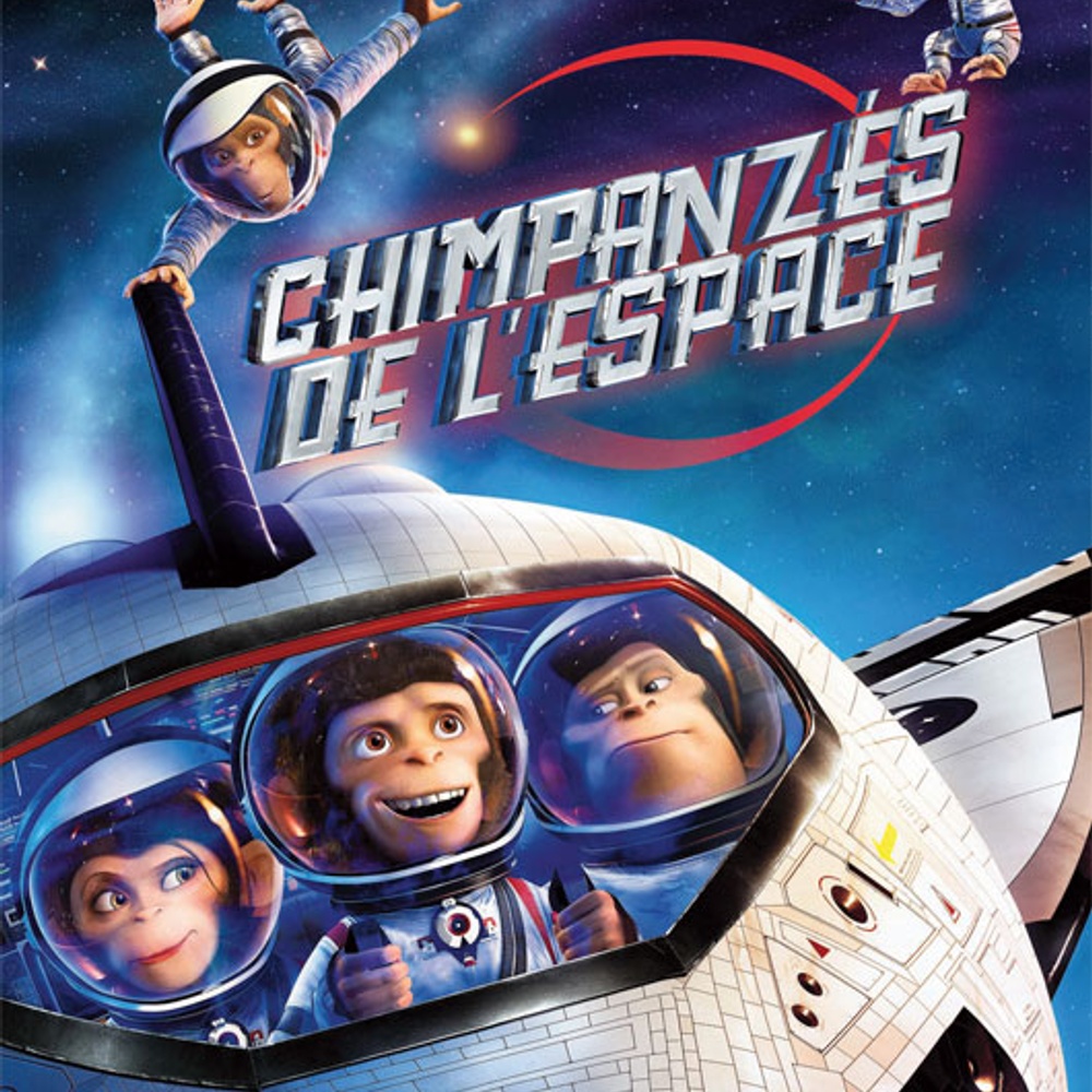 Galerie - Affiche en français de Chimpanzés de l'espace